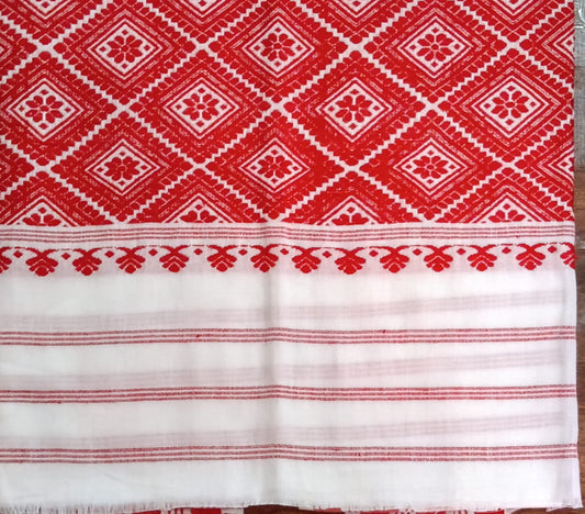 Handwoven Assamese Gamosa