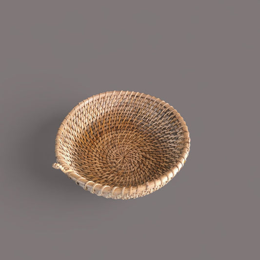 Handwoven Cane Utility Basket