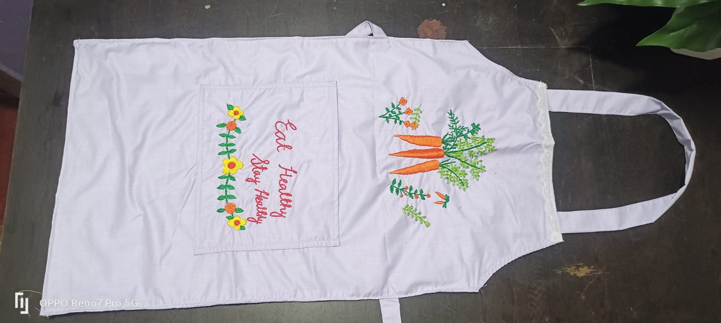 Handmade Embroidered Kitchen Apron