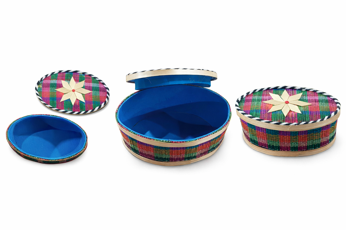 Handcrafted Bamboo Oval Box