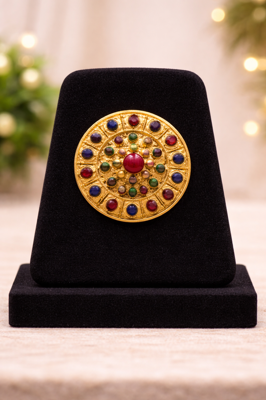 Handwork Assamese Clay Made Brooch Pin (pair)