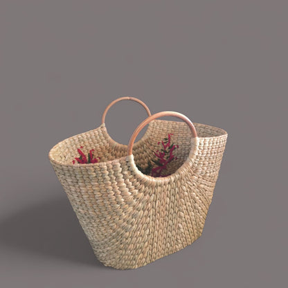 Assamese Kouna Grass Floral Handcrafted Bag