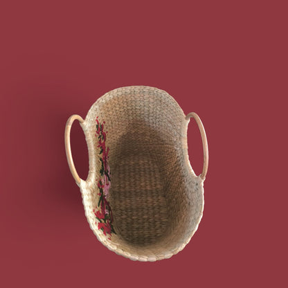 Assamese Kouna Grass Floral Handcrafted Bag