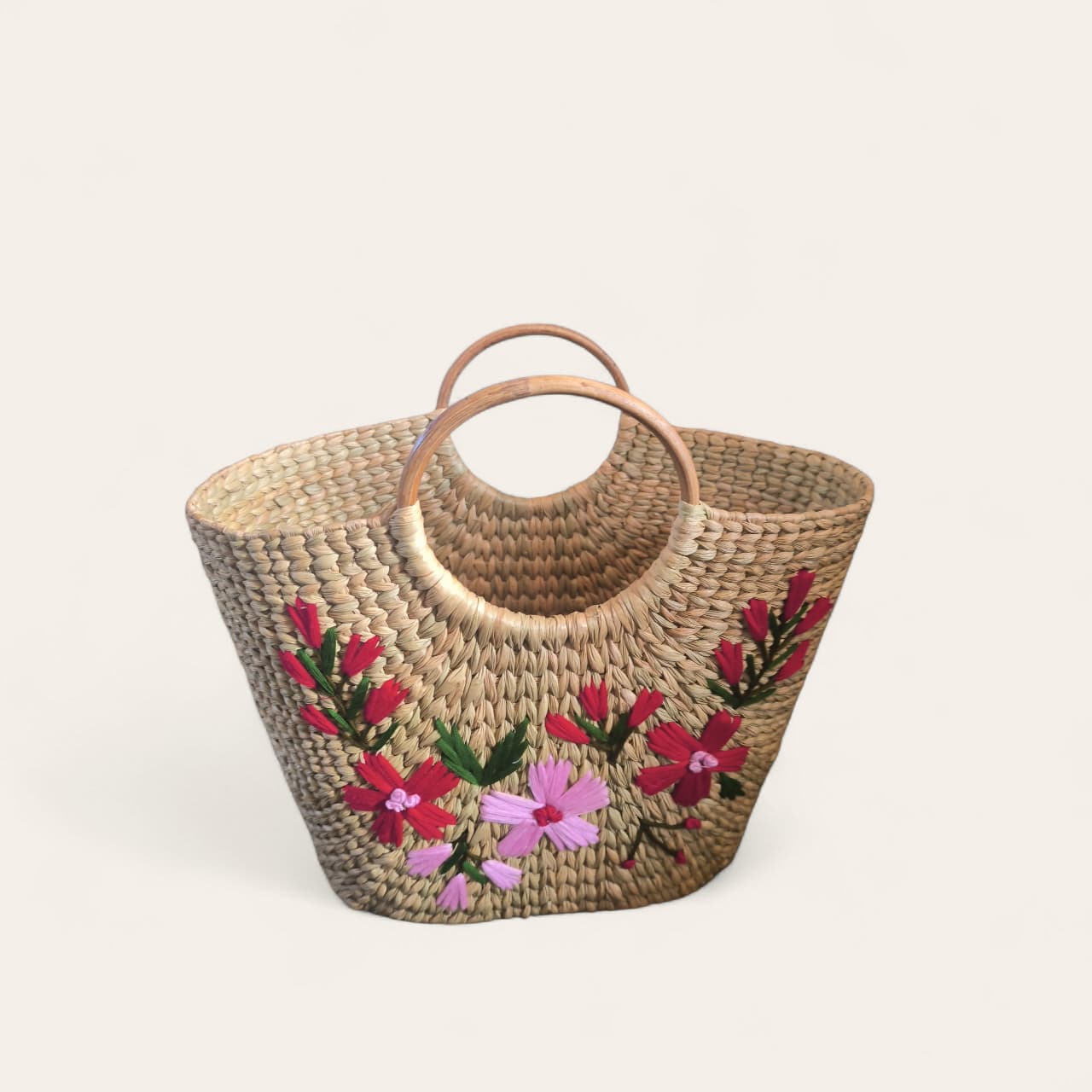 Assamese Kouna Grass Floral Handcrafted Bag