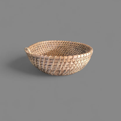Handwoven Cane Utility Basket