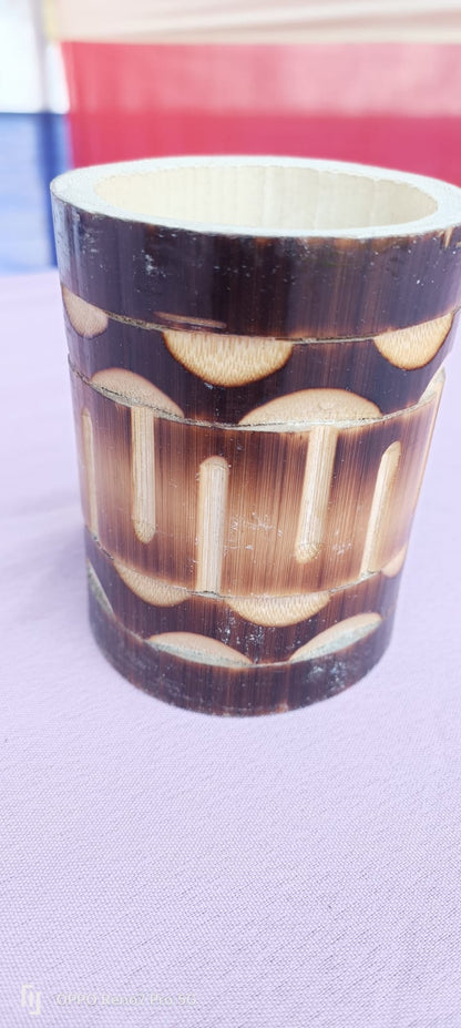 Handcrafted Bamboo Pen Stand