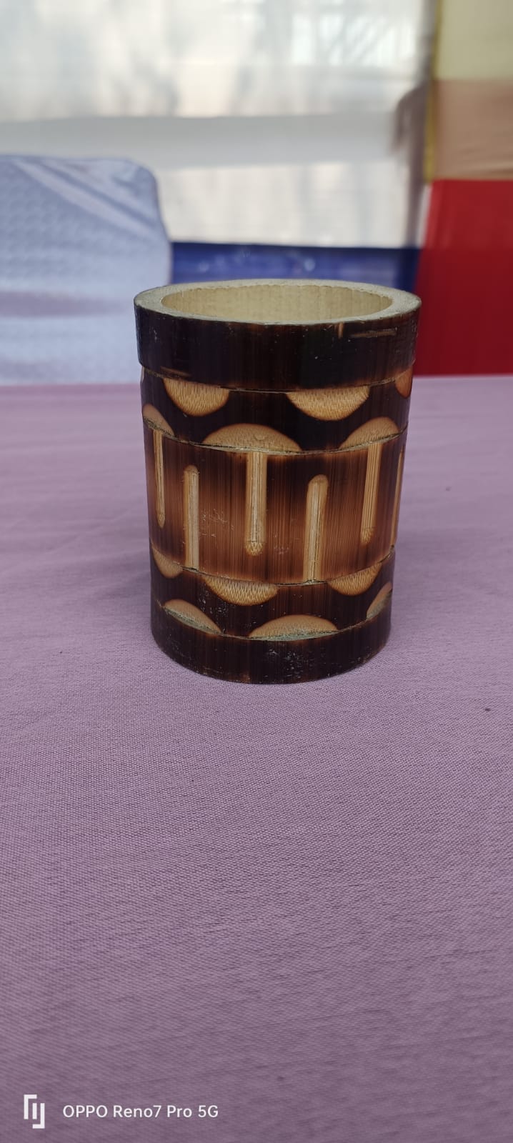 Handcrafted Bamboo Pen Stand