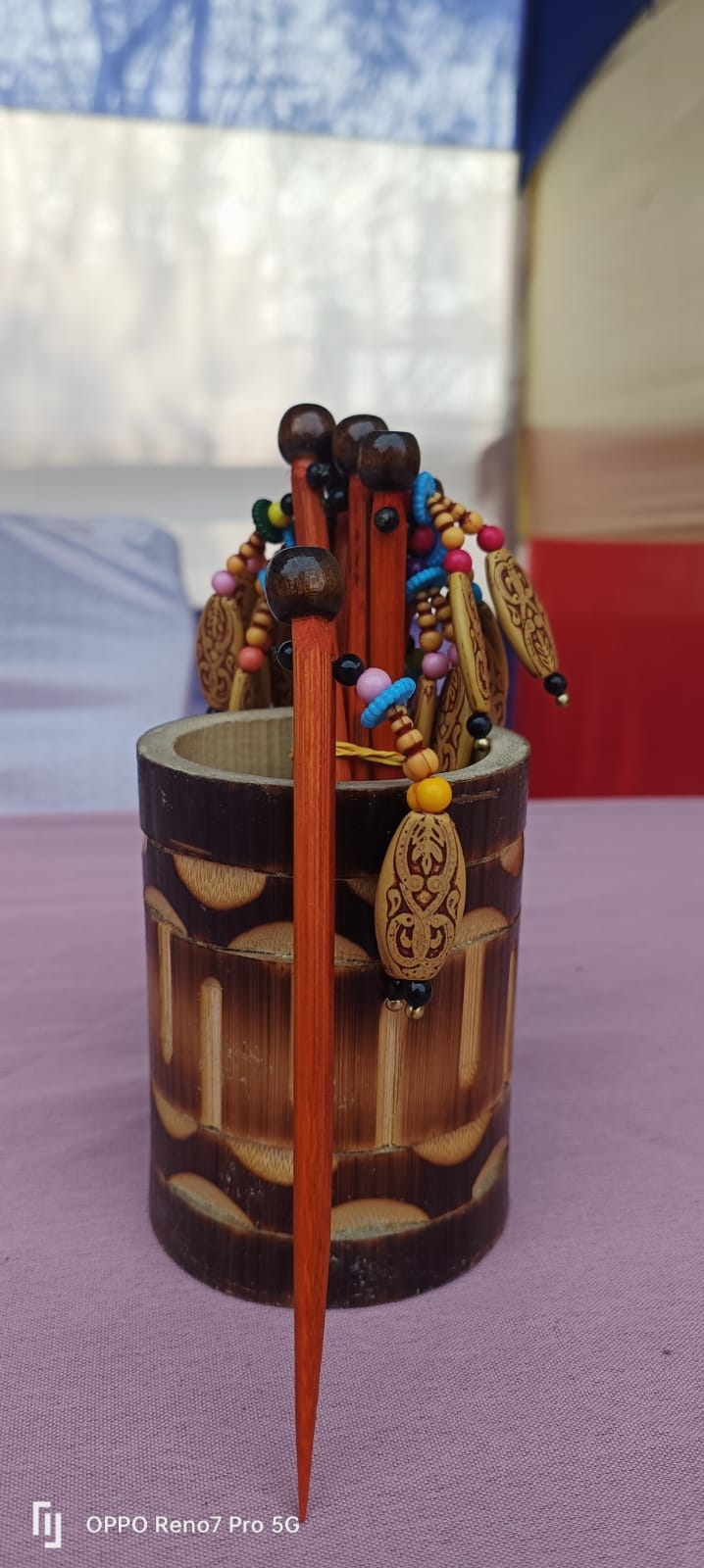 Handcrafted Bamboo Hair Clip Set for Women