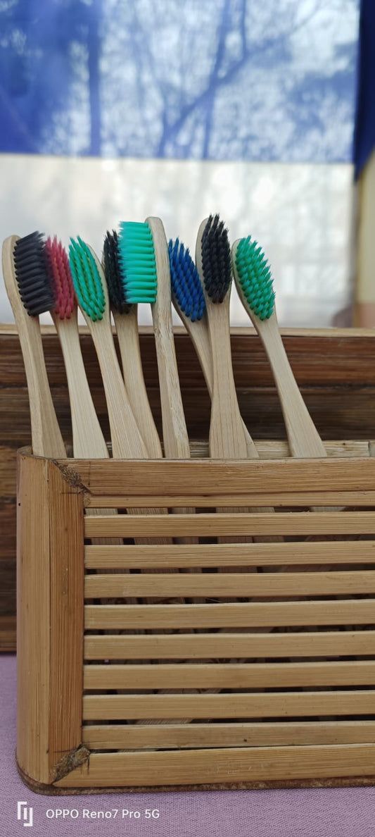 Bamboo Toothbrush Set(2 pc)