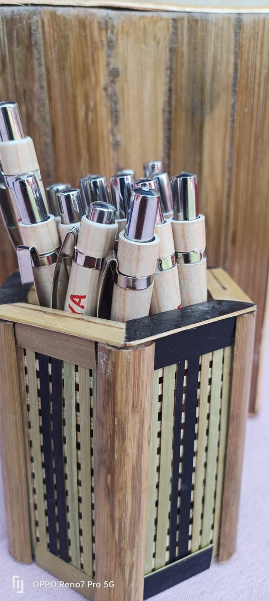 Gift of Assam – Handcrafted Bamboo Pen (Corporate Gift) – Pack of 10