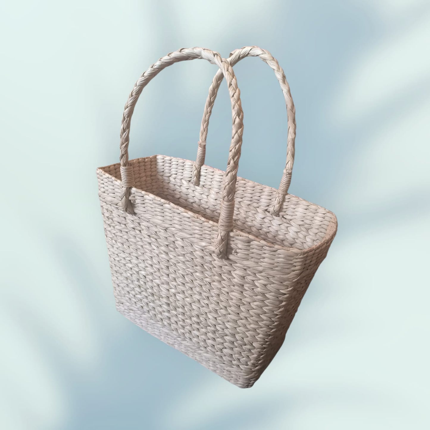 Kauna Grass Non-Embroidery Oval Design Ladies Handbag