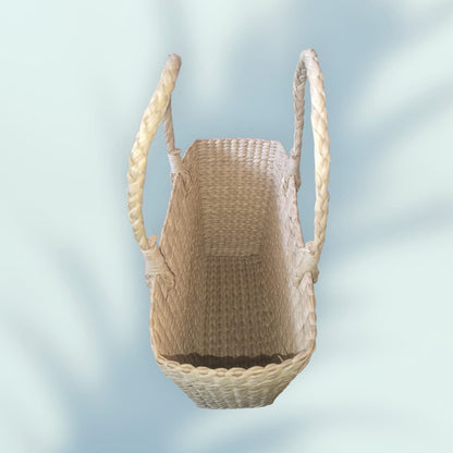 Kauna Grass Non-Embroidery Oval Design Ladies Handbag