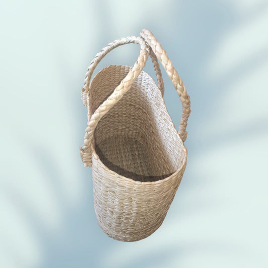 Kauna Grass Non-Embroidery Oval Design Ladies Handbag