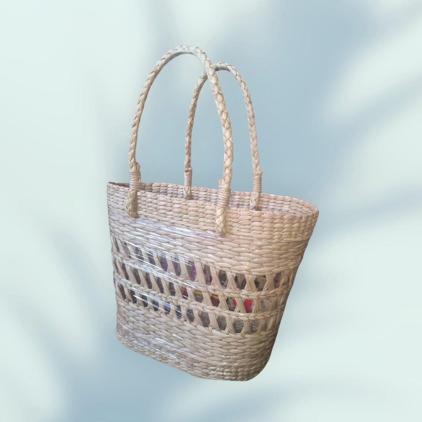 Kauna Grass Oval Design Special Handbag