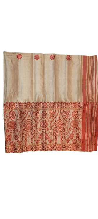 Assamese Traditional Toss Gamucha (Flower Motif)