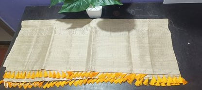 Assamese Handwoven Pure Muga Sador with Dohi Gutha (Only Sador)