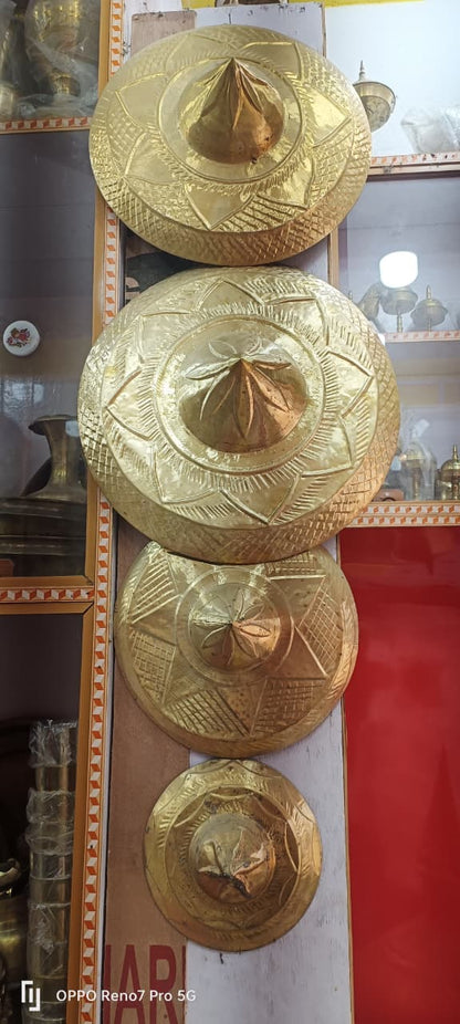 100% Pure Sarthebari Bell Metal Assamese Design Japi
