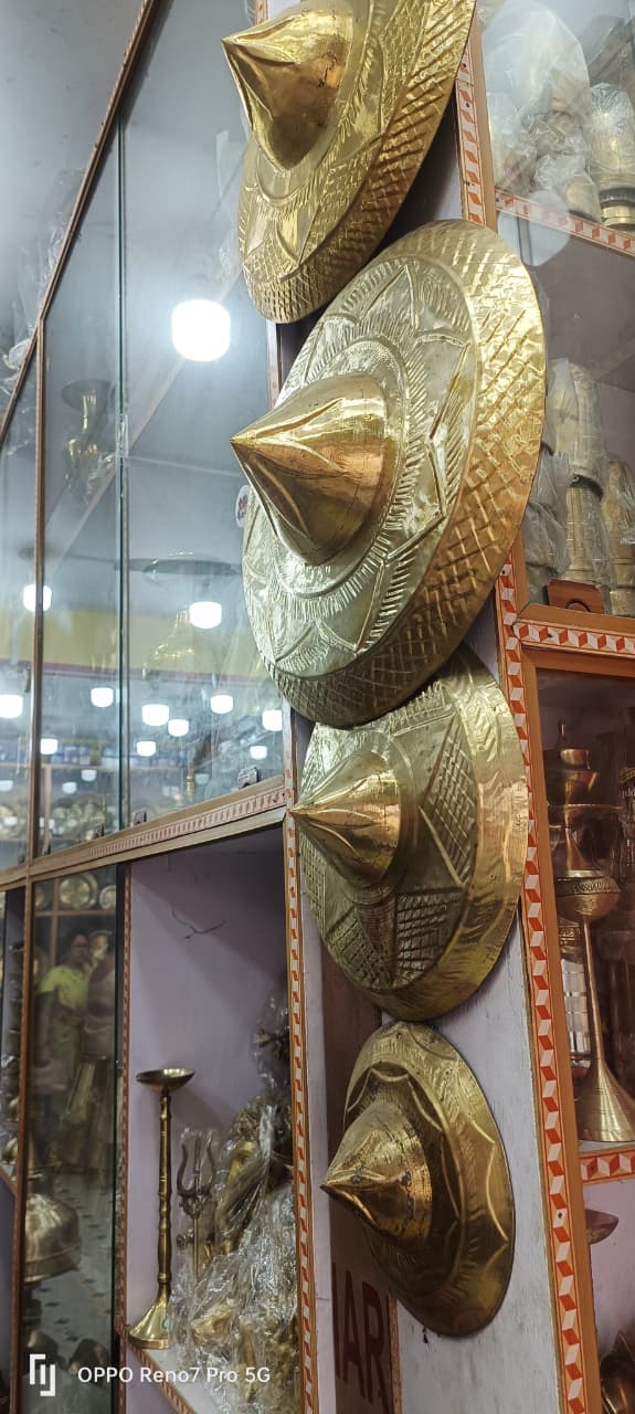 100% Pure Sarthebari Bell Metal Assamese Design Japi