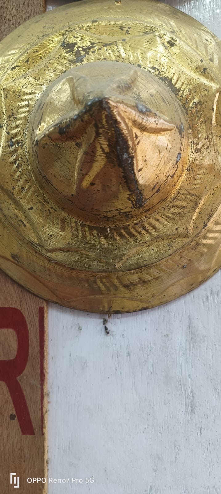 100% Pure Sarthebari Bell Metal Assamese Design Japi