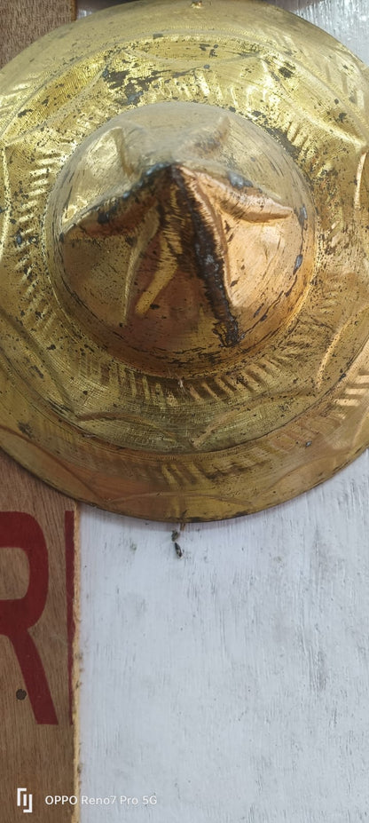 100% Pure Sarthebari Bell Metal Assamese Design Japi