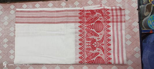 Assamese Pure Cotton Handmade Gamucha – Basic