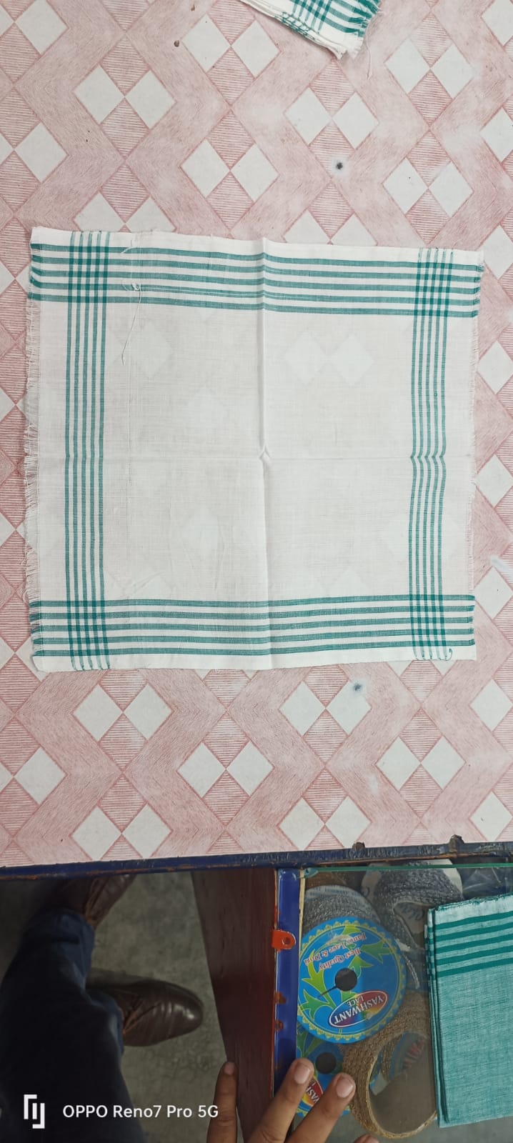 Assamese Pure Cotton Handmade Mati Haal Handkerchief – Basic
