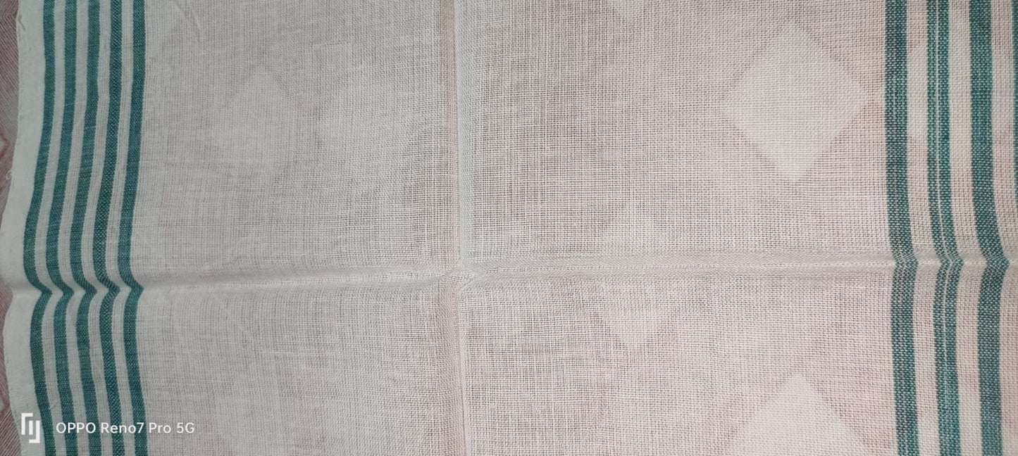 Assamese Pure Cotton Handmade Mati Haal Handkerchief – Basic
