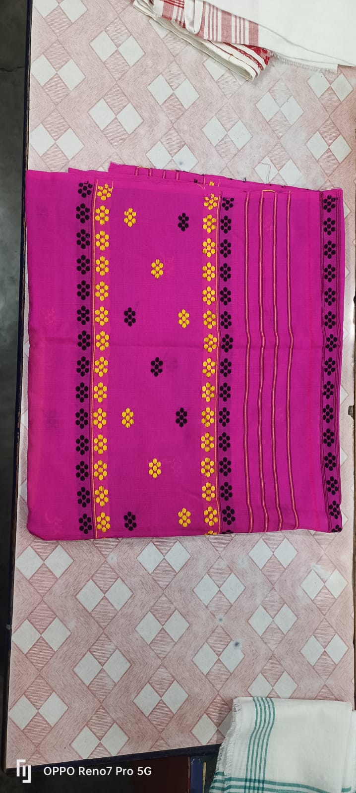 Assamese Pure Mati Haal Padmini Jura Mekhela Sador with Side Potti