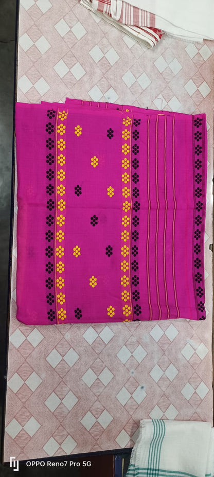 Assamese Pure Mati Haal Padmini Jura Mekhela Sador with Side Potti