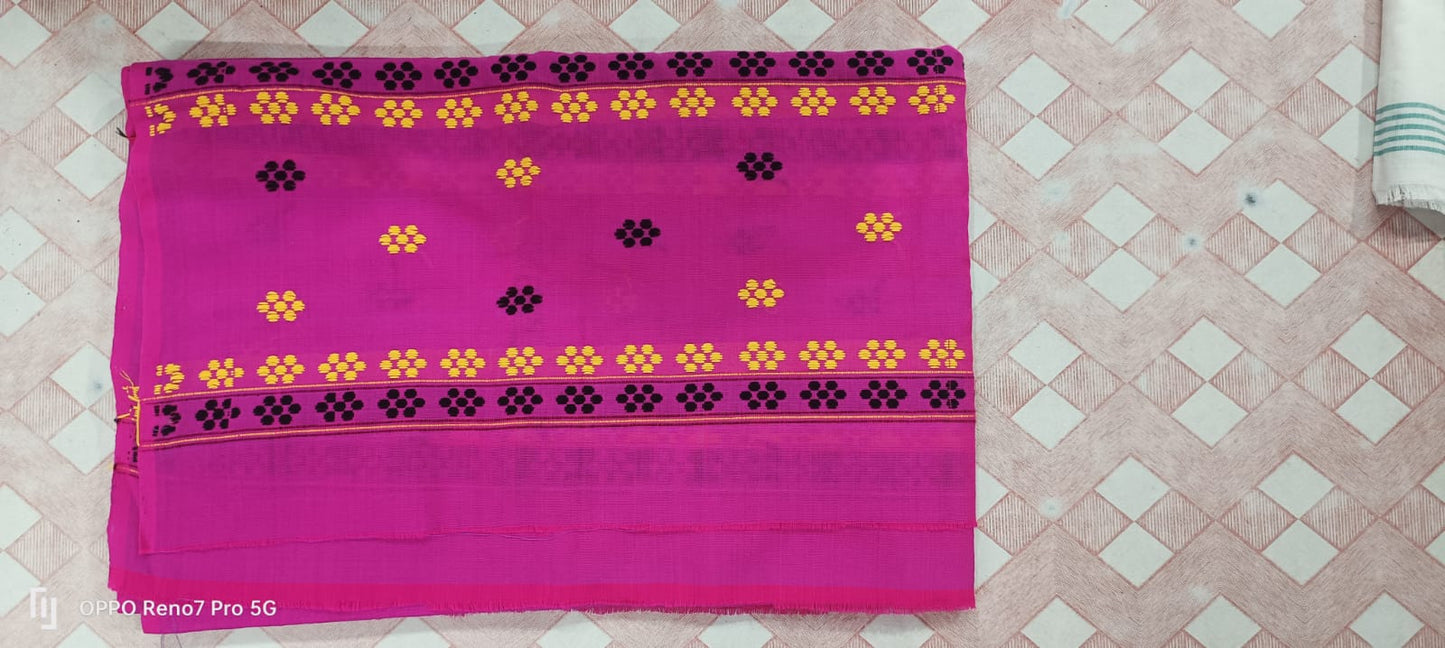 Assamese Pure Mati Haal Padmini Jura Mekhela Sador with Side Potti