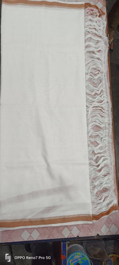 Assamese Pure Cotton Mati Haal Dora Jura Seleng Sador with Dohi Kata