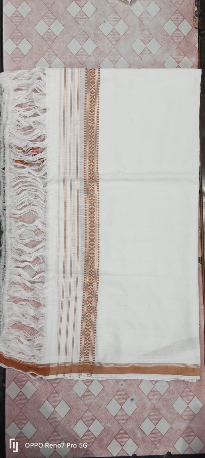 Assamese Pure Cotton Mati Haal Dora Jura Seleng Sador with Dohi Kata