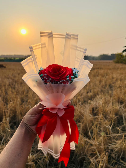 Handmade Single Rose Bouquet 🌹