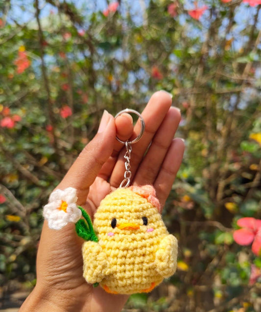 Beautiful Handmade Crochet Teddy Design Key Chain 🧸