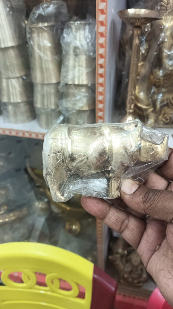 100% Pure Brass Rhino Figurine - 6 Inch