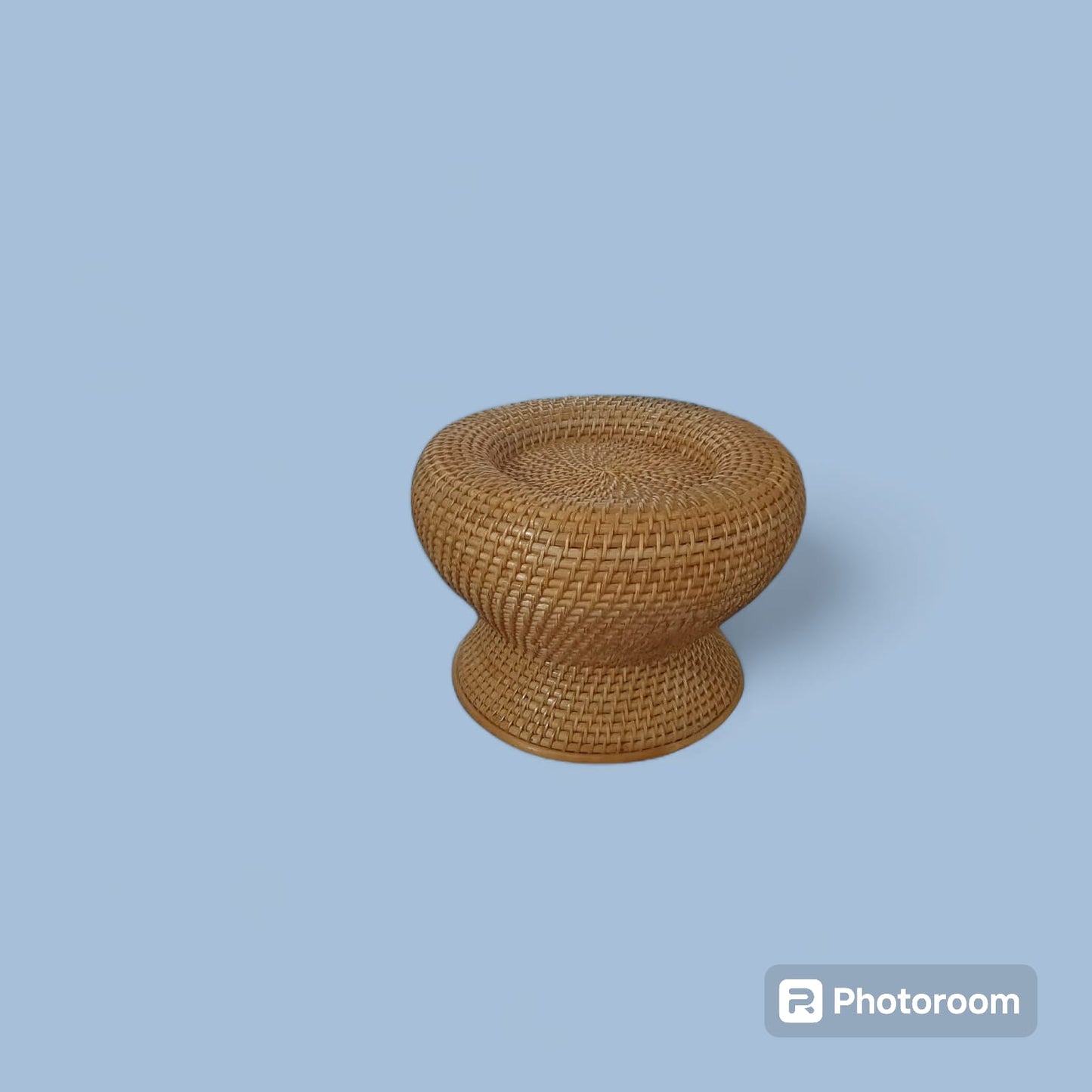Handcrafted Cane Round Stool