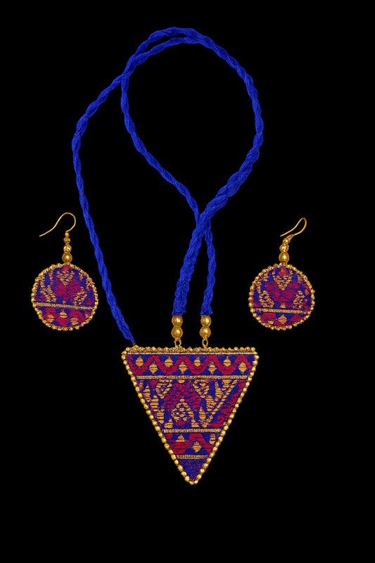 Handcrafted Modern Mising Jewellery set