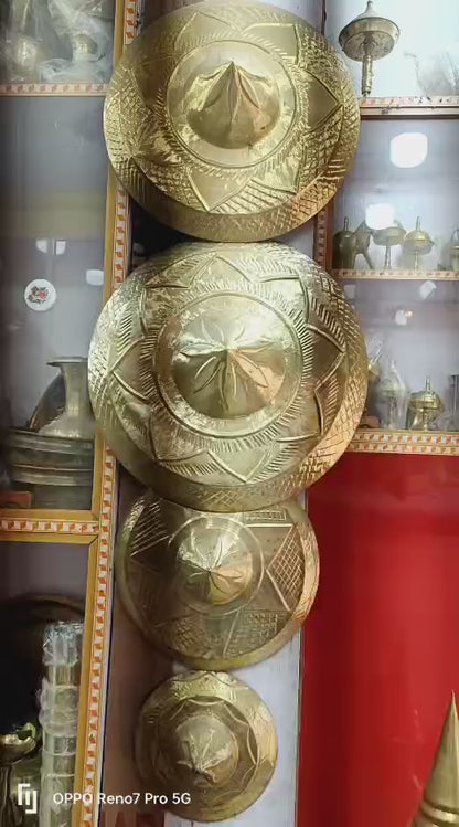 100% Pure Sarthebari Bell Metal Assamese Design Japi